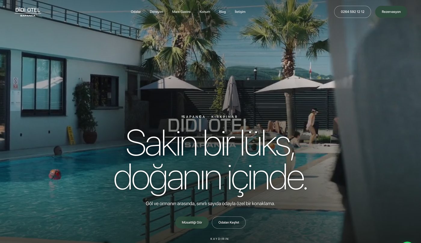 Didi Otel web sitesi