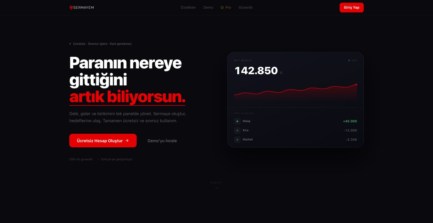 Sermayem web sitesi